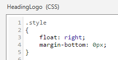 Picture showing the Style CSS.